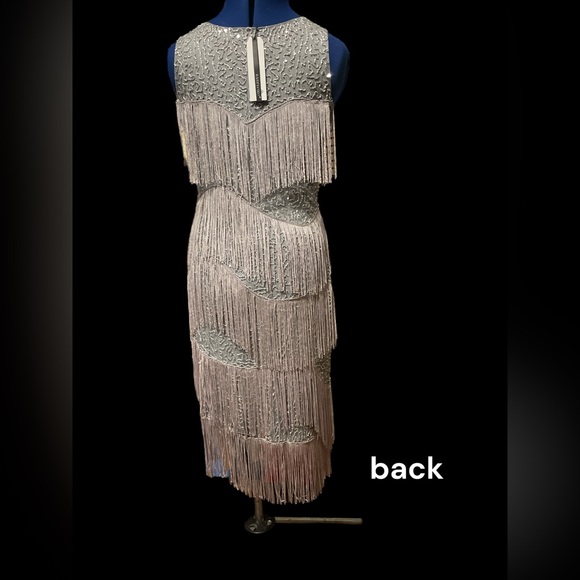 Vintage inspired dress from Babeyond. NWT silver dress only! - Picture 3 of 10